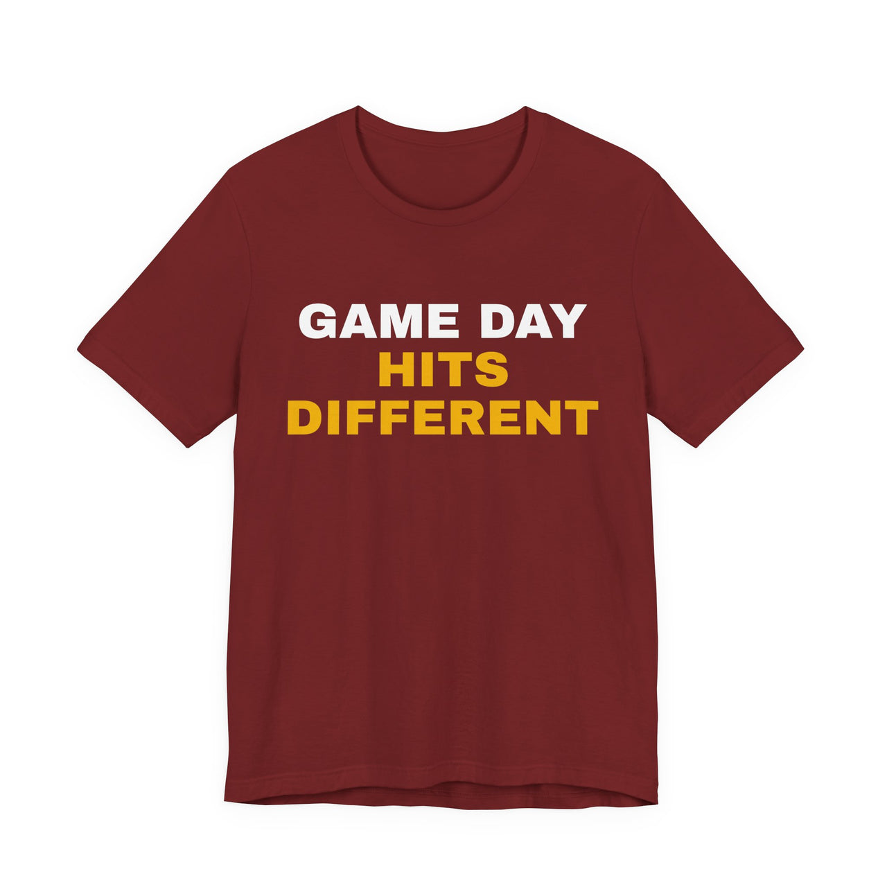 Game Day Hits Different — Football T-Shirt