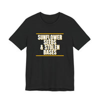 Thumbnail for Sunflower Seeds & Stolen Bases — Baseball T-Shirt