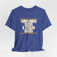 Thumbnail for Sunflower Seeds & Stolen Bases — Baseball T-Shirt