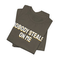 Thumbnail for Nobody Steals On Me — Baseball T-Shirt