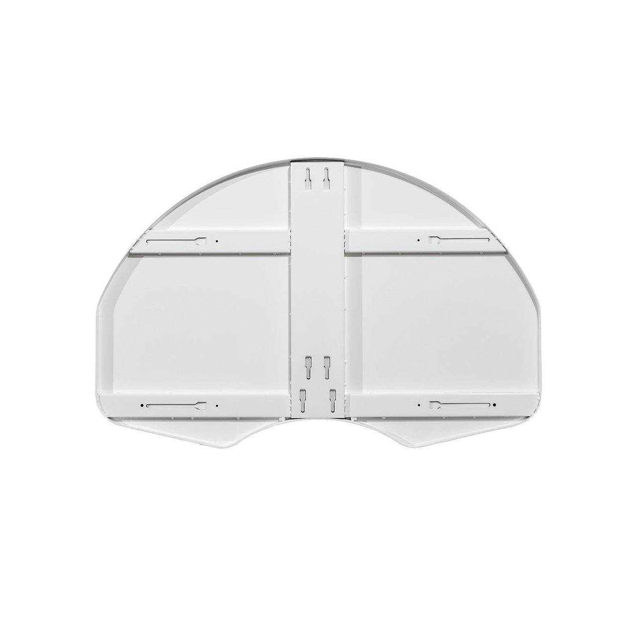 Steel basketball backboard rear view showing the mounting structure — 54"×35", model 1266