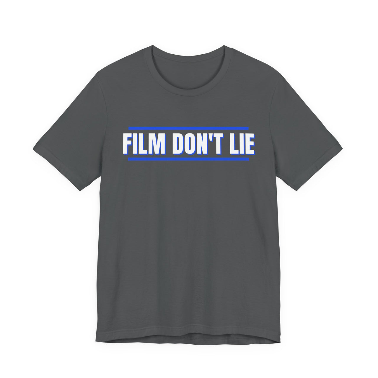 Film Don't Lie (Royal / Gray) — Football T-Shirt
