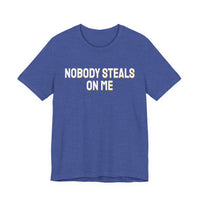 Thumbnail for Nobody Steals On Me — Baseball T-Shirt