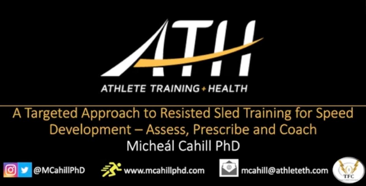 Assess, Prescribe, & Coach Resisted Runs - Dr. Miche�l Cahill