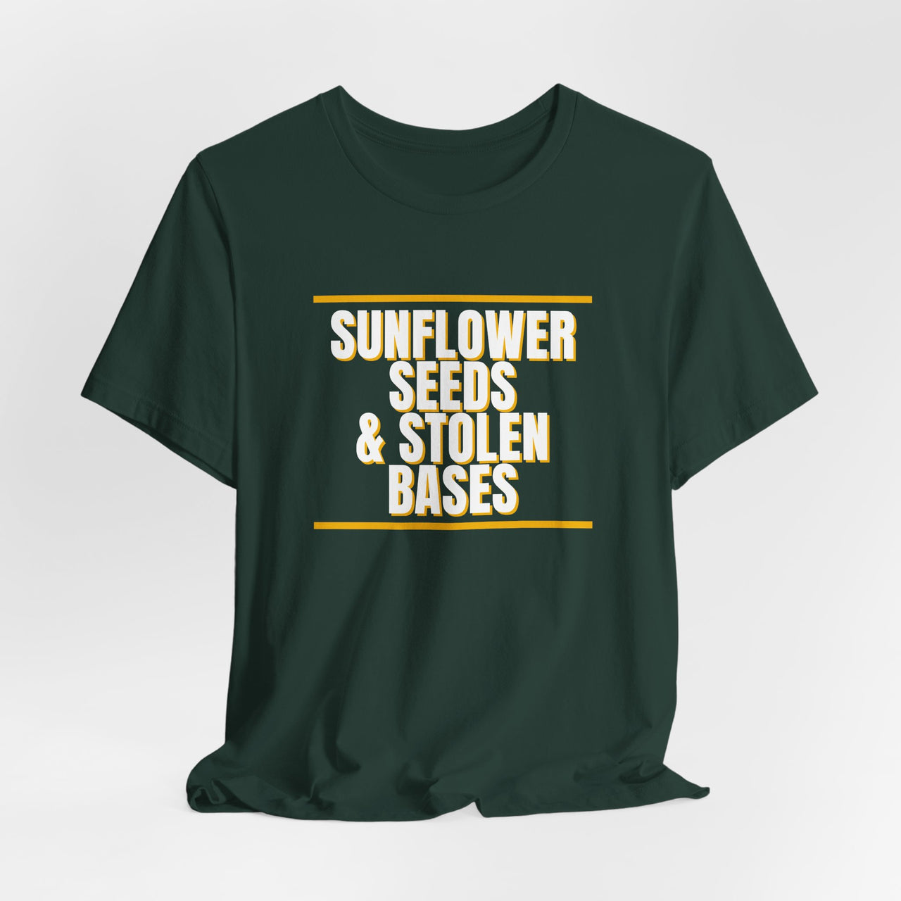 Sunflower Seeds & Stolen Bases — Baseball T-Shirt