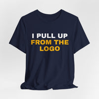 Thumbnail for I Pull Up From The Logo — Basketball T-Shirt