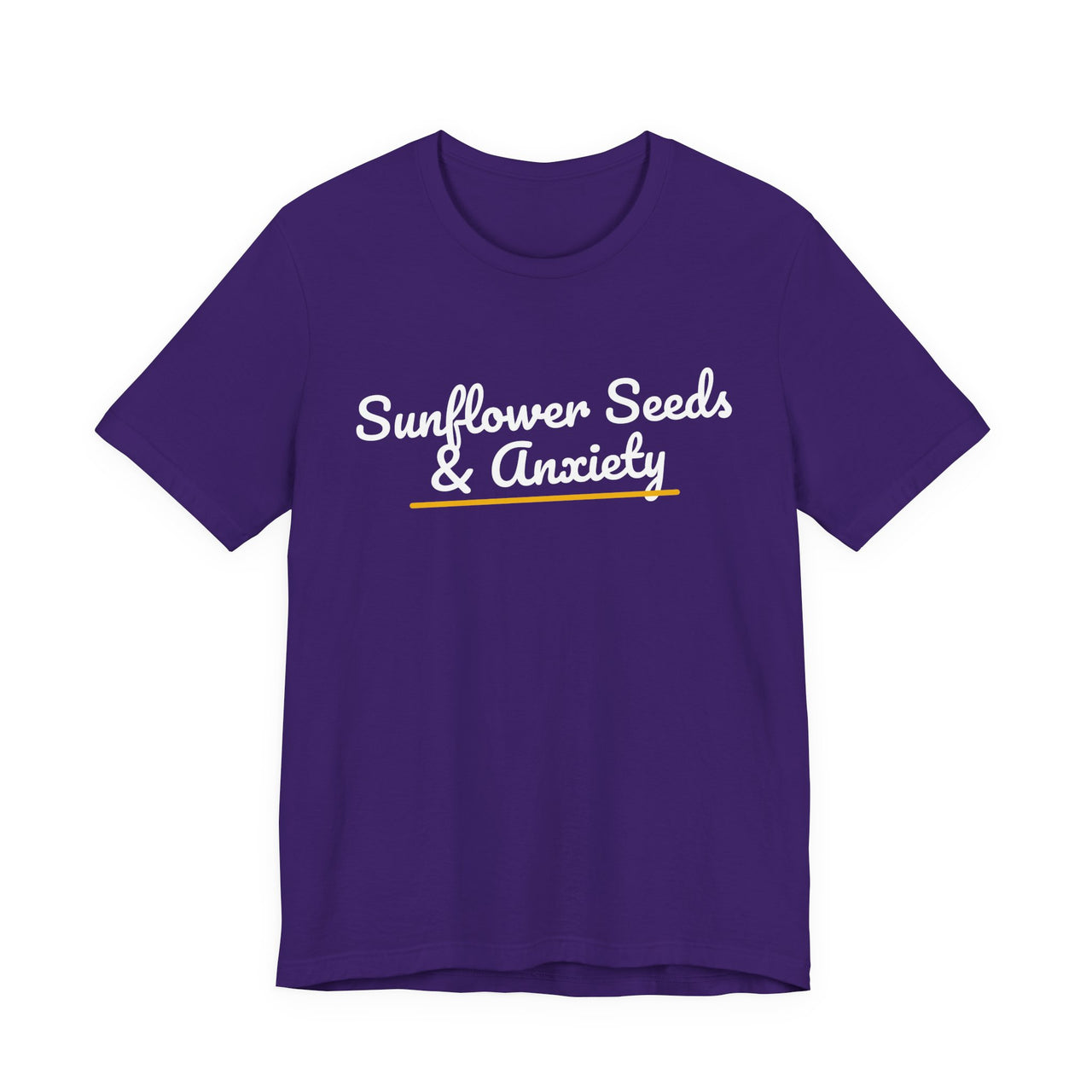 Sunflower Seeds & Anxiety — Baseball T-Shirt