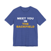 Thumbnail for Meet You In The Backfield — Football T-Shirt