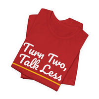 Thumbnail for Turn Two, Talk Less — Baseball T-Shirt