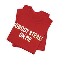 Thumbnail for Nobody Steals On Me — Baseball T-Shirt