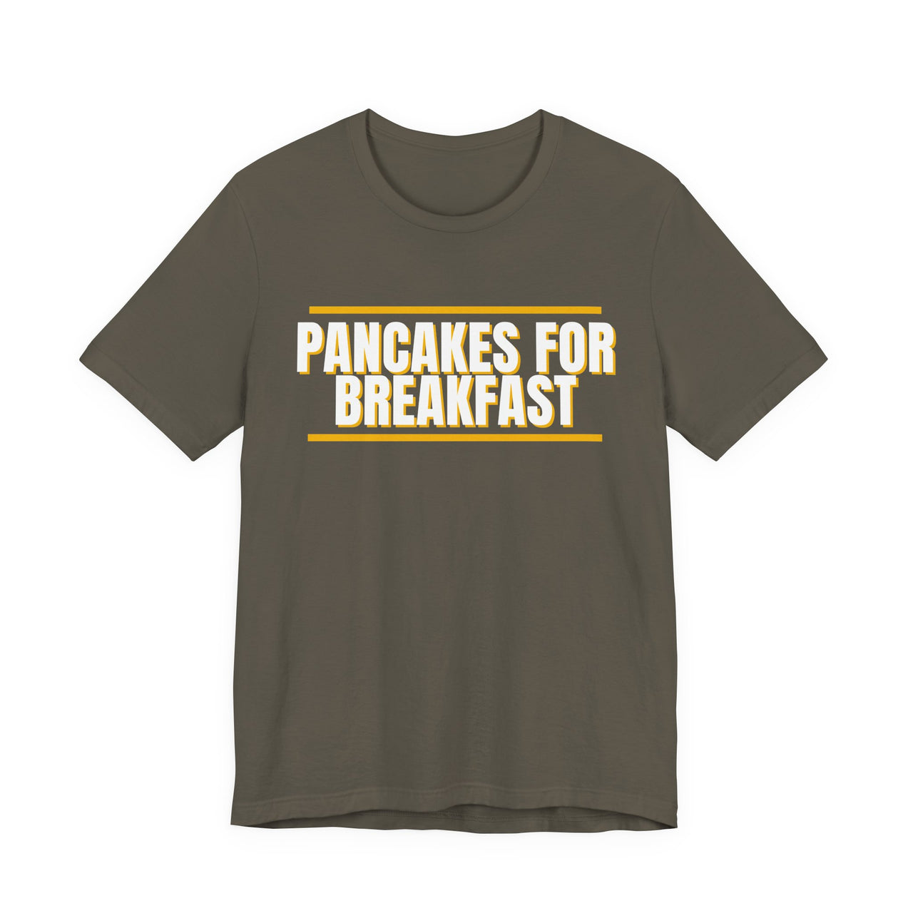 Pancakes For Breakfast — Football T-Shirt