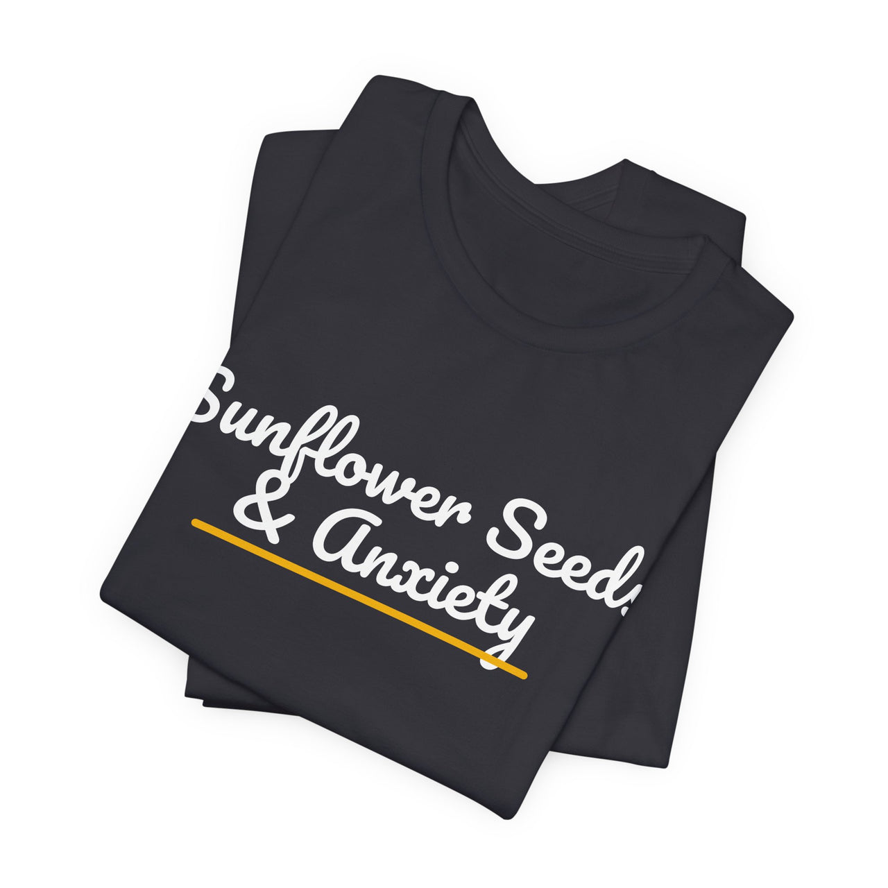 Sunflower Seeds & Anxiety — Baseball T-Shirt