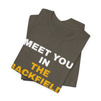 Thumbnail for Meet You In The Backfield — Football T-Shirt