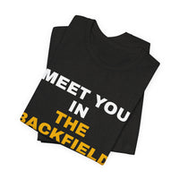 Thumbnail for Meet You In The Backfield — Football T-Shirt
