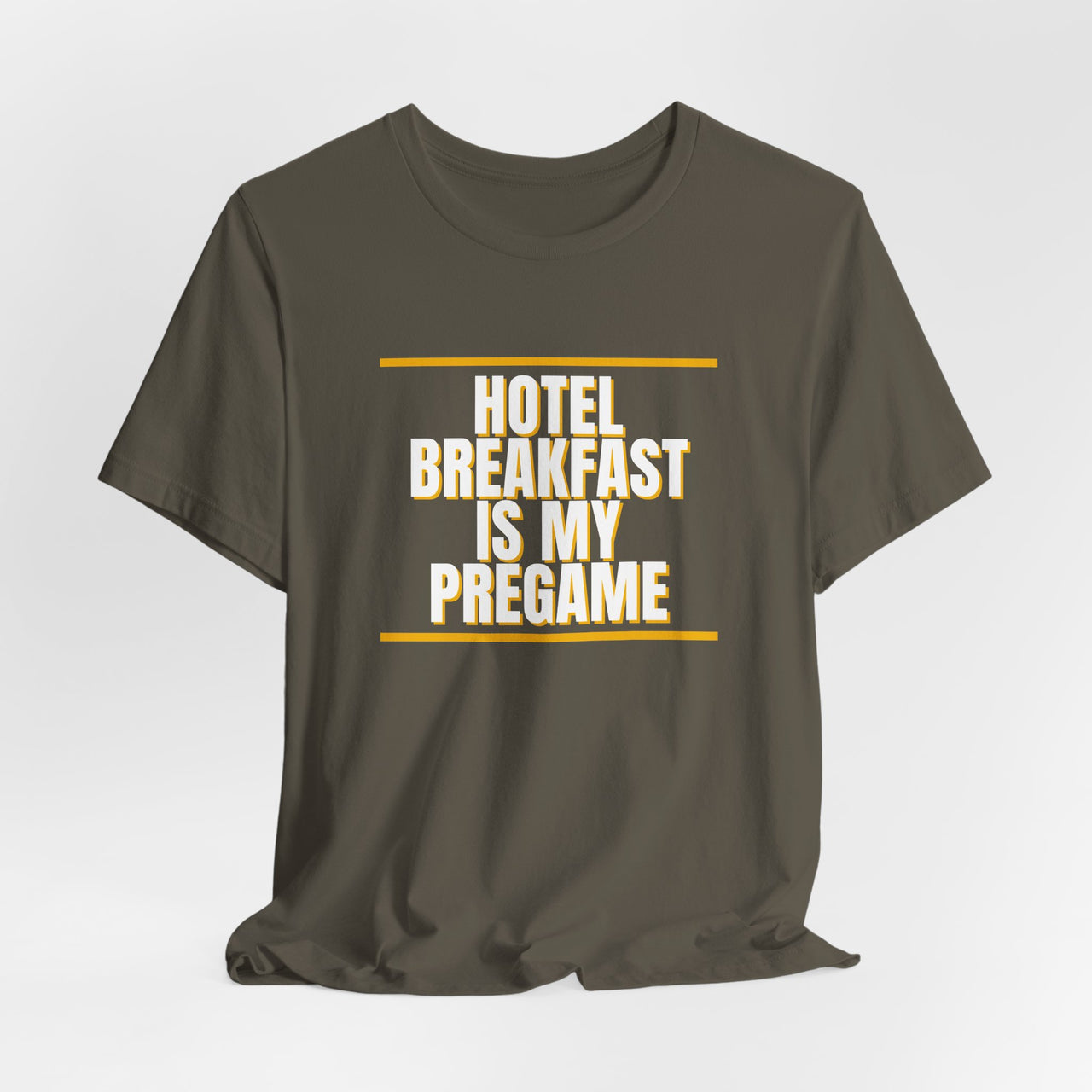 Hotel Breakfast Is My Pregame — Basketball T-Shirt