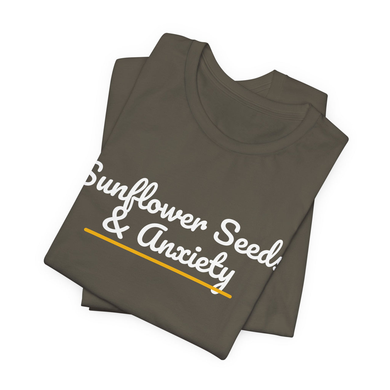 Sunflower Seeds & Anxiety — Baseball T-Shirt