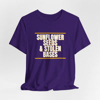Thumbnail for Sunflower Seeds & Stolen Bases — Baseball T-Shirt