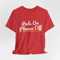 Thumbnail for Pads On Phones Off — Football T-Shirt