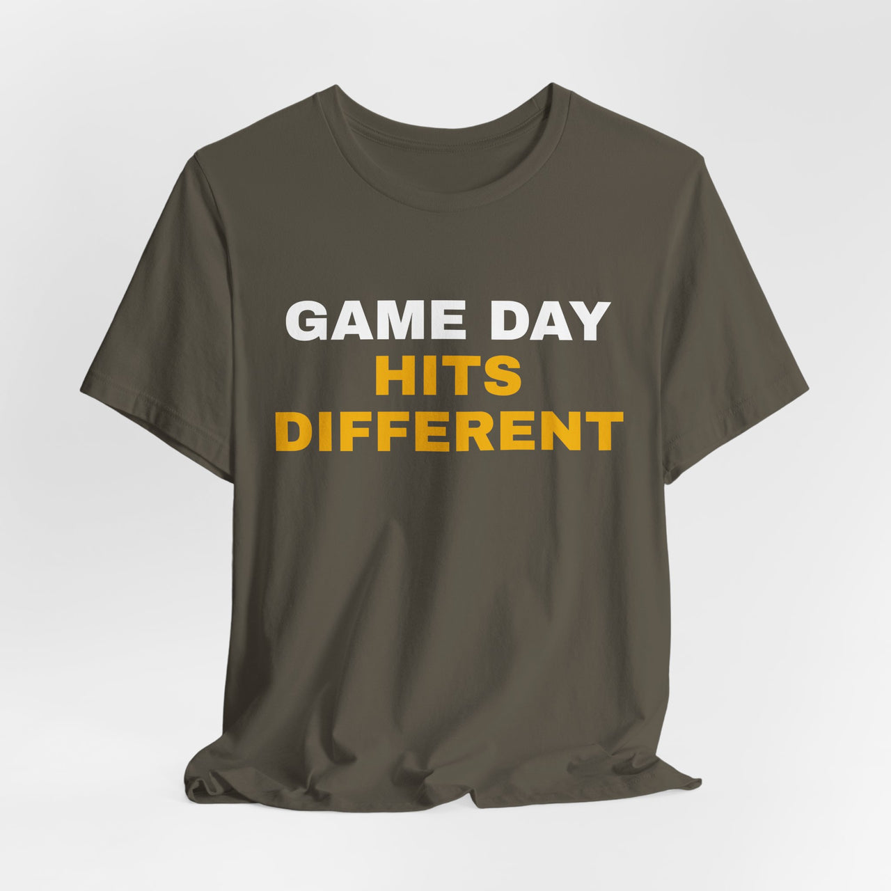 Game Day Hits Different — Football T-Shirt