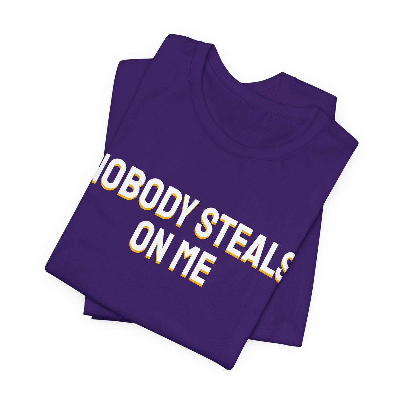 Nobody Steals On Me — Baseball T-Shirt