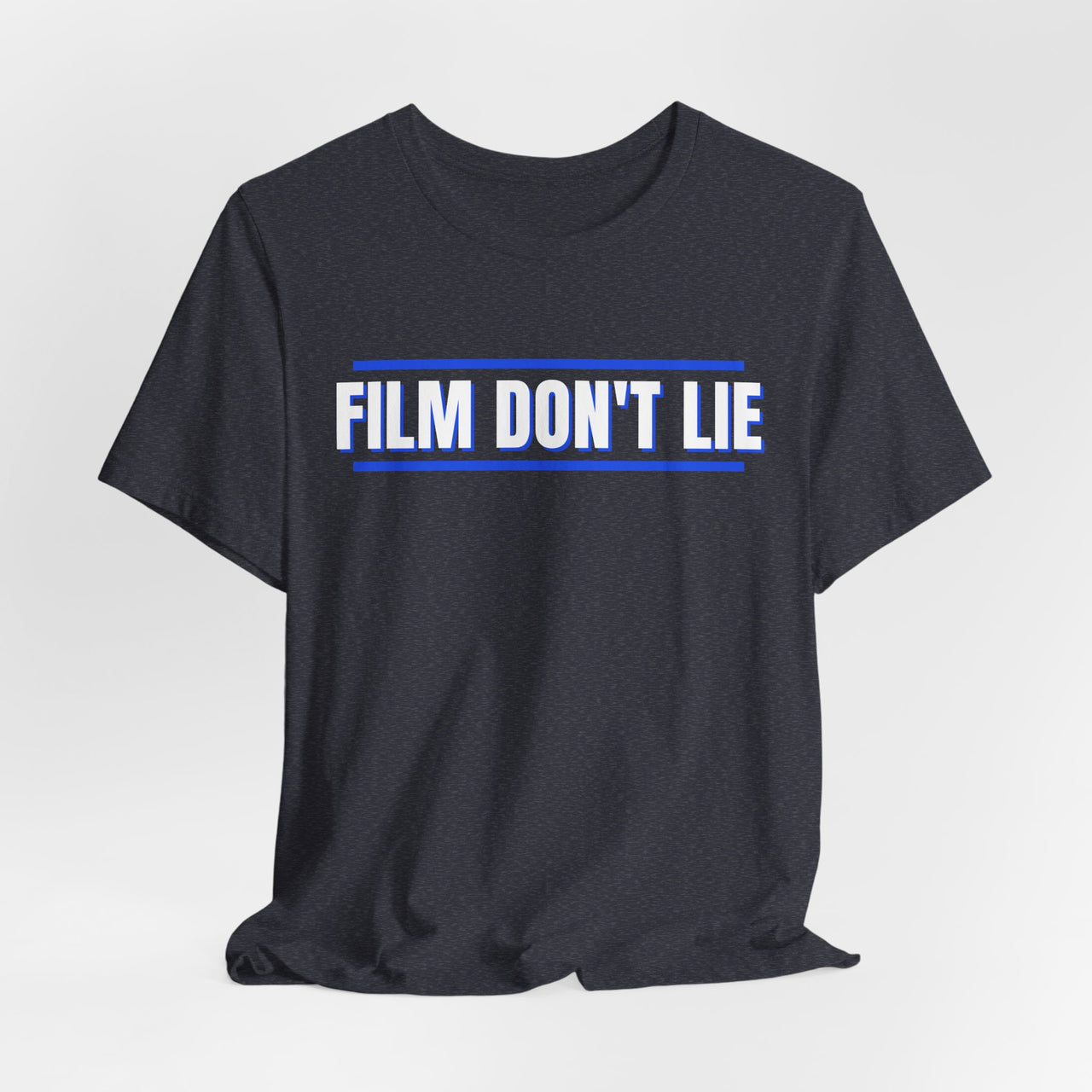 Film Don't Lie (Royal / Gray) — Football T-Shirt