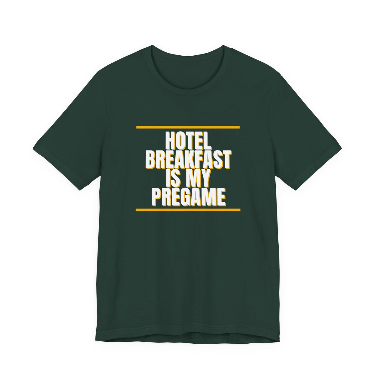 Hotel Breakfast Is My Pregame — Basketball T-Shirt