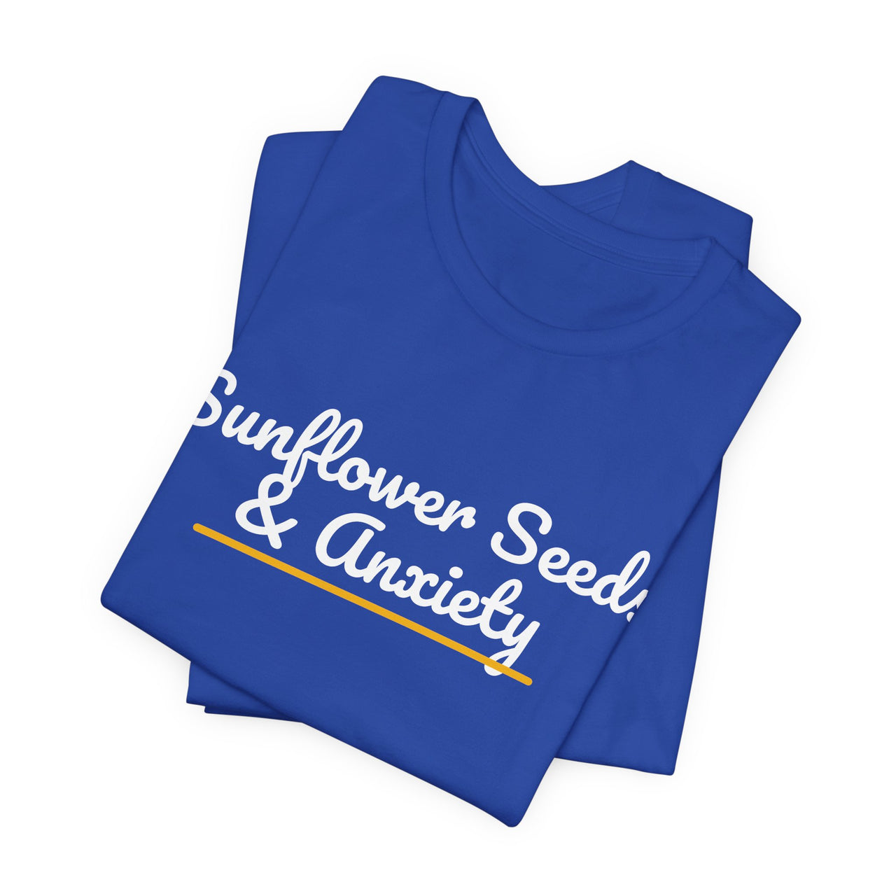 Sunflower Seeds & Anxiety — Baseball T-Shirt