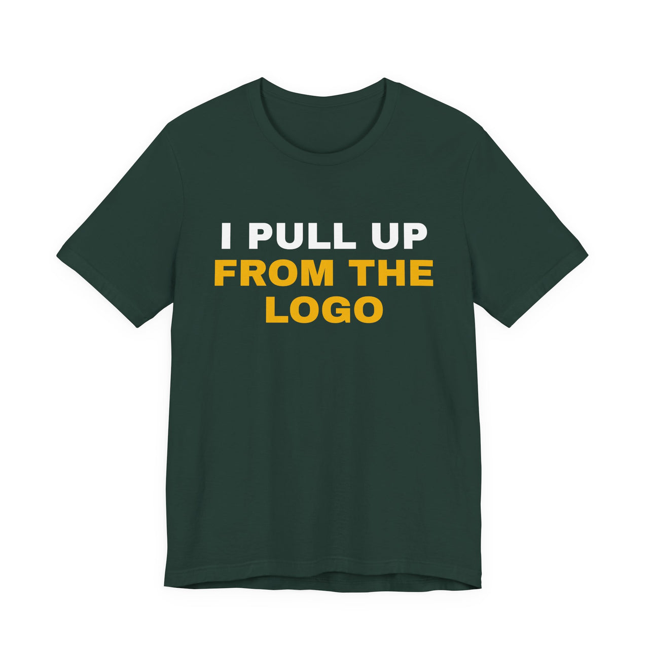 I Pull Up From The Logo — Basketball T-Shirt
