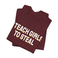 Thumbnail for I Teach Girls To Steal — Softball T-Shirt