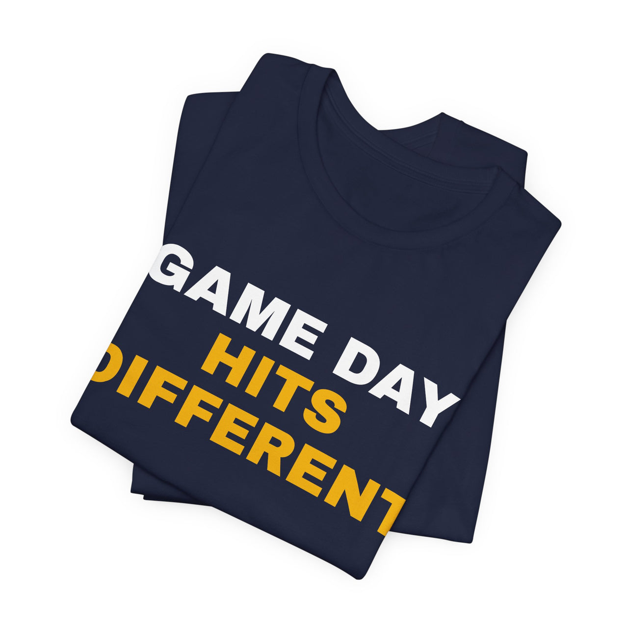Game Day Hits Different — Football T-Shirt