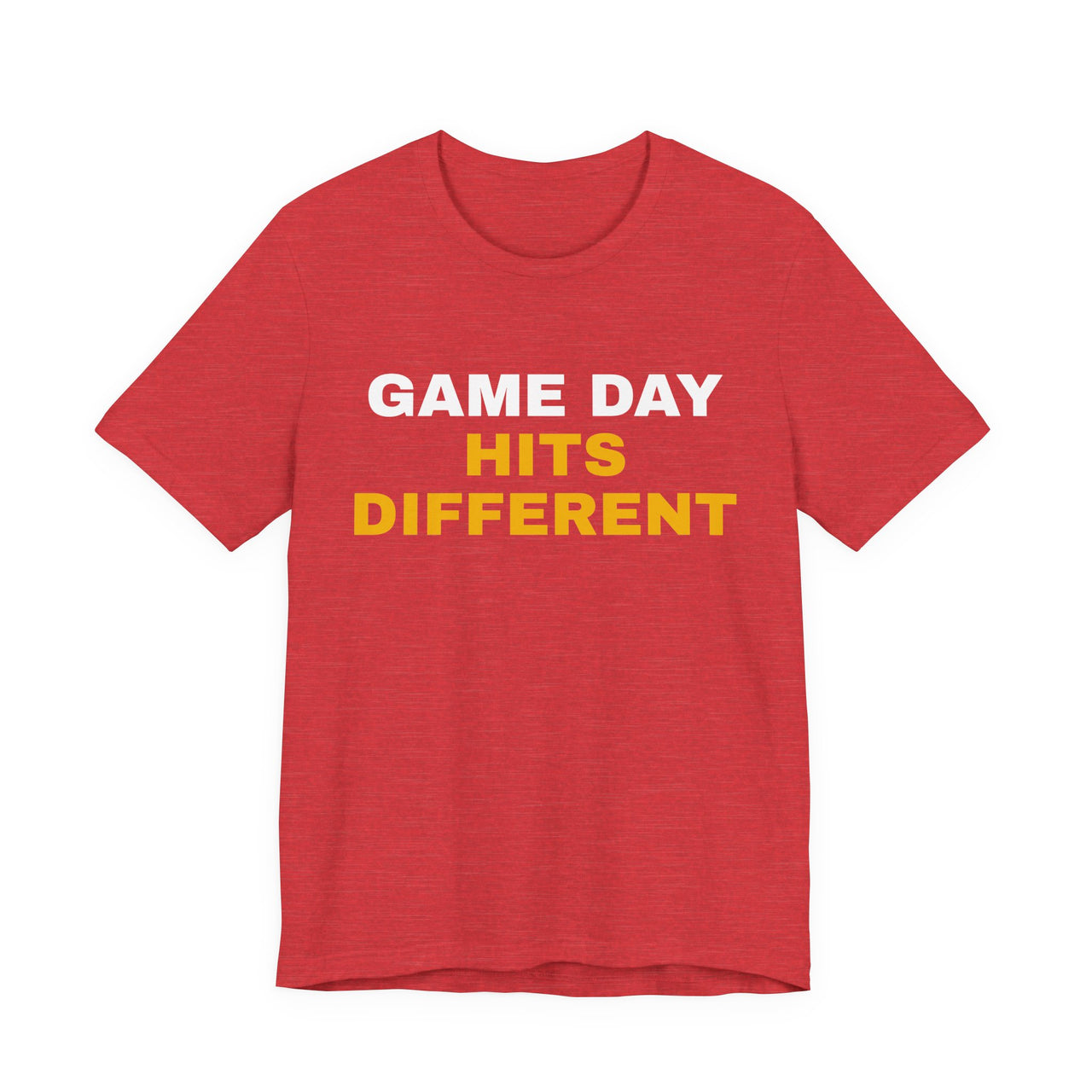 Game Day Hits Different — Football T-Shirt