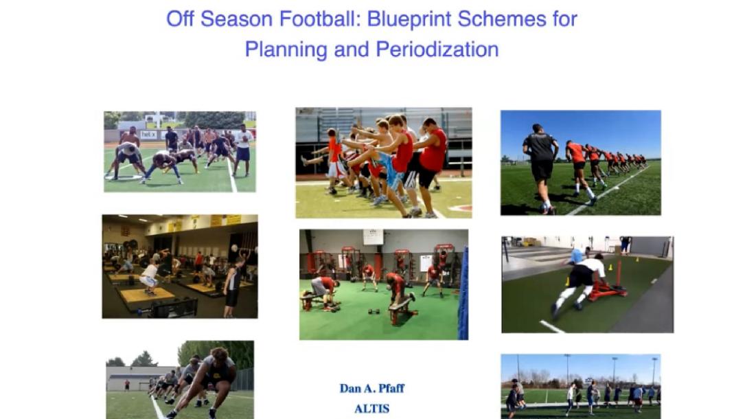 Dan Pfaff: Off-Season Football: Blueprint for Planning and Periodization