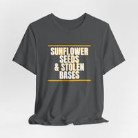 Thumbnail for Sunflower Seeds & Stolen Bases — Baseball T-Shirt