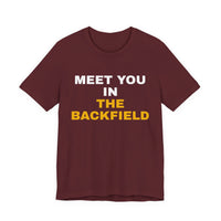 Thumbnail for Meet You In The Backfield — Football T-Shirt
