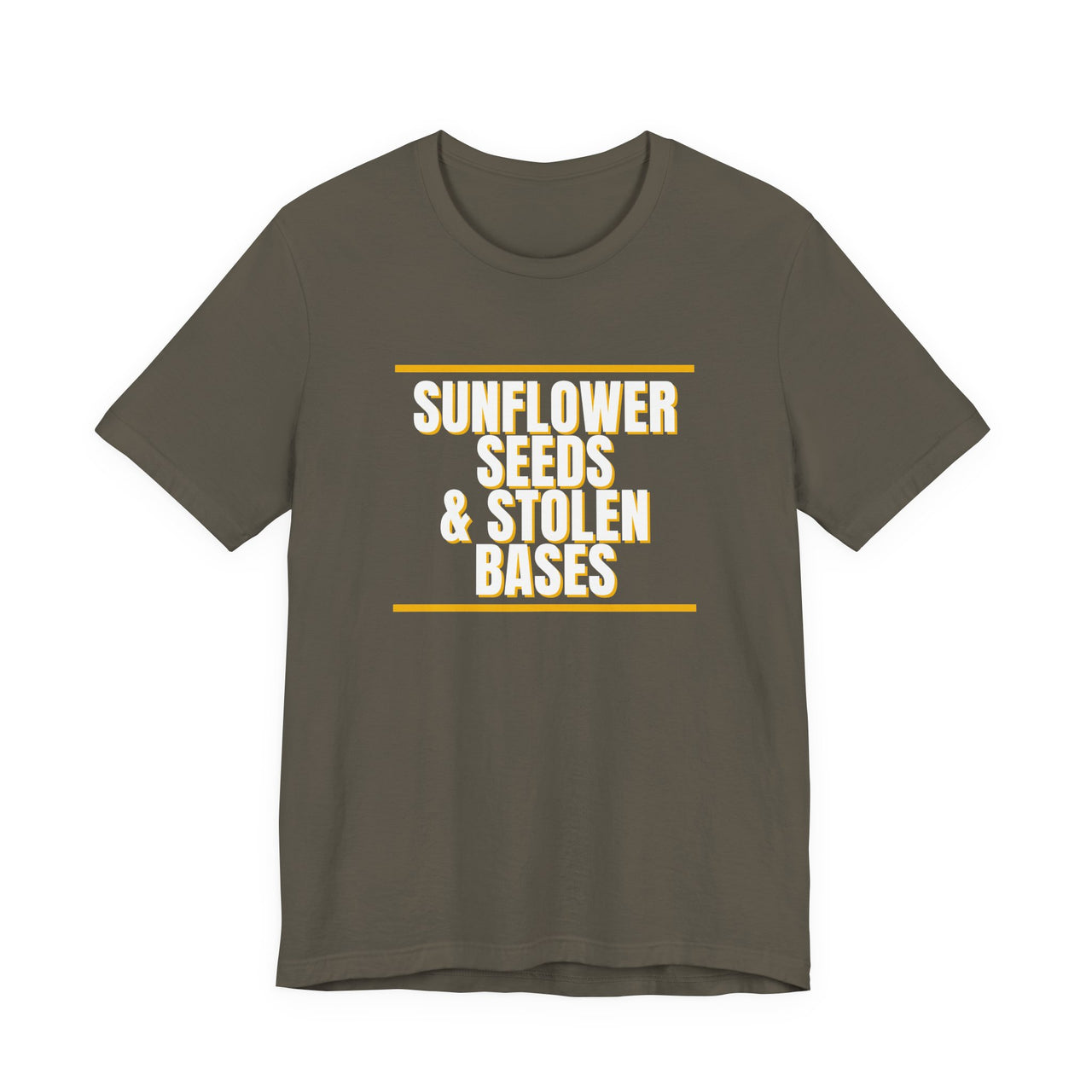 Sunflower Seeds & Stolen Bases — Baseball T-Shirt