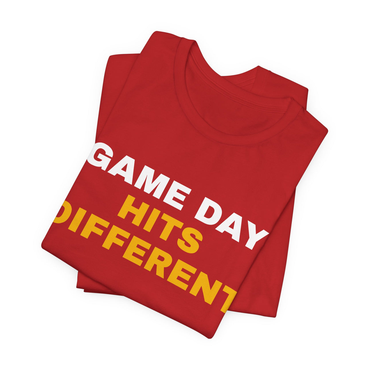 Game Day Hits Different — Football T-Shirt