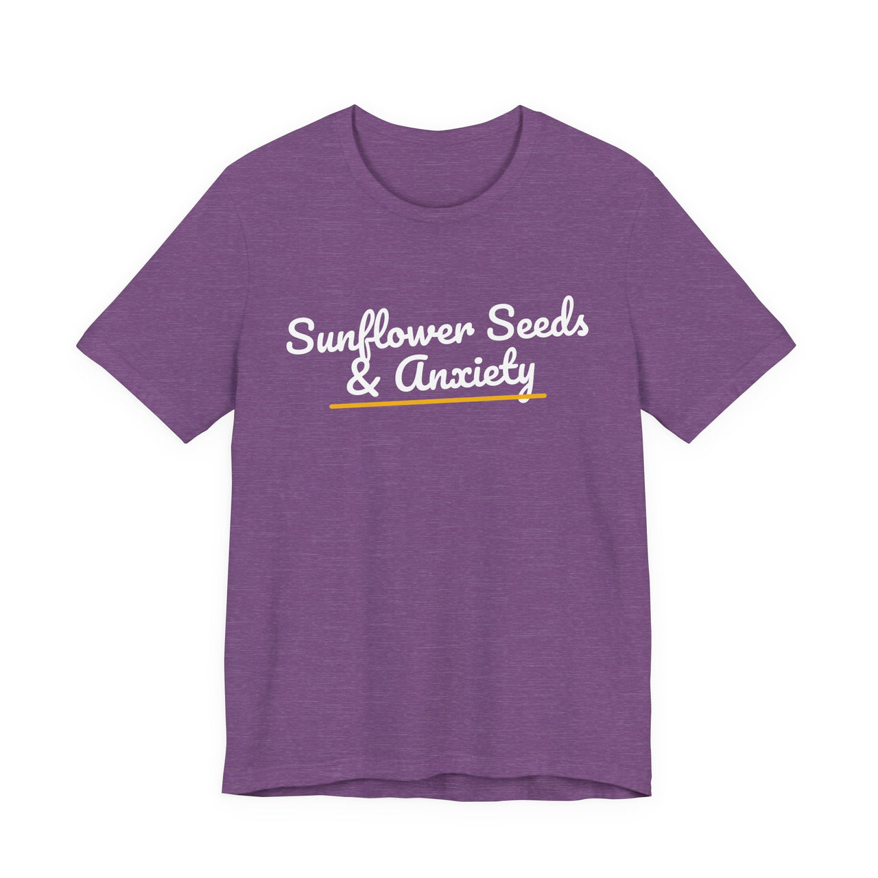 Sunflower Seeds & Anxiety — Baseball T-Shirt