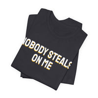 Thumbnail for Nobody Steals On Me — Baseball T-Shirt