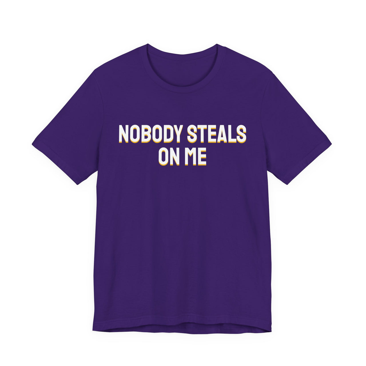Nobody Steals On Me — Baseball T-Shirt