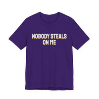 Thumbnail for Nobody Steals On Me — Baseball T-Shirt
