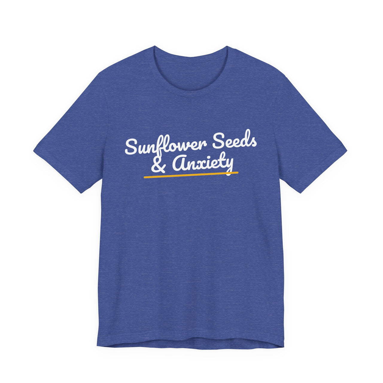 Sunflower Seeds & Anxiety — Baseball T-Shirt