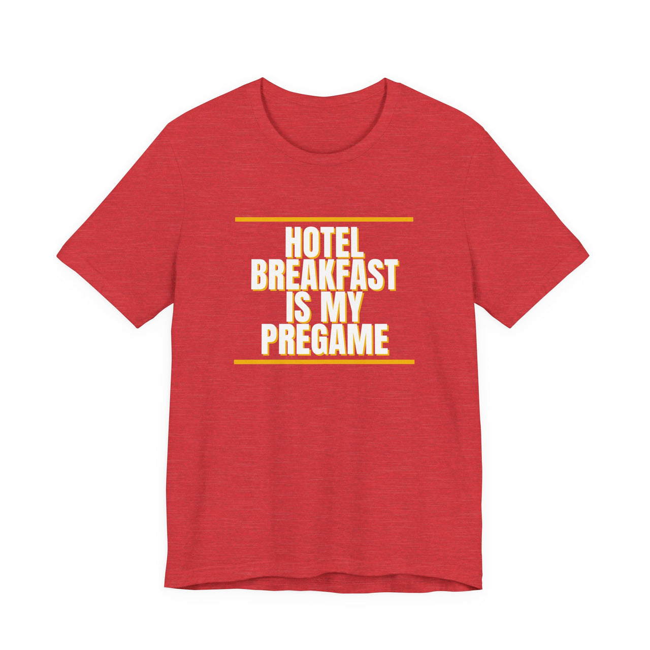 Hotel Breakfast Is My Pregame — Basketball T-Shirt