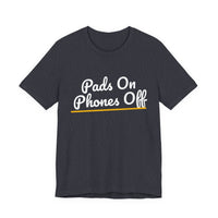 Thumbnail for Pads On Phones Off — Football T-Shirt