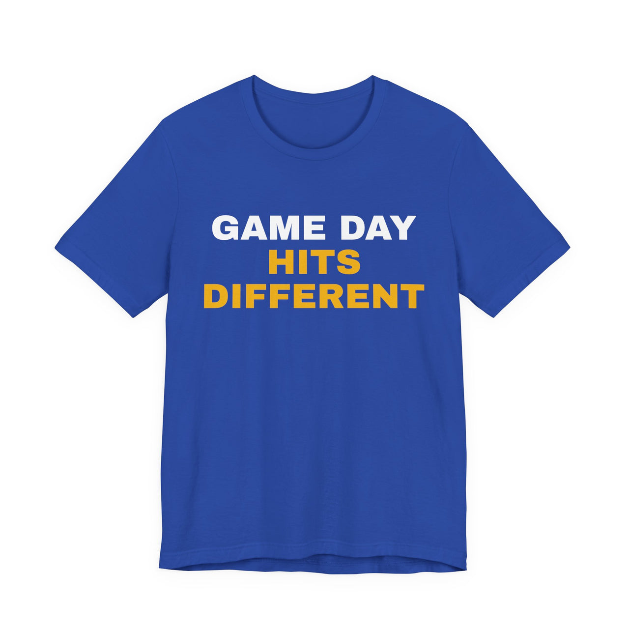 Game Day Hits Different — Football T-Shirt