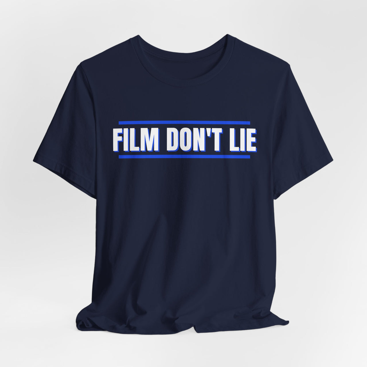 Film Don't Lie (Royal / Gray) — Football T-Shirt