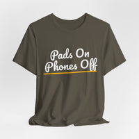 Thumbnail for Pads On Phones Off — Football T-Shirt