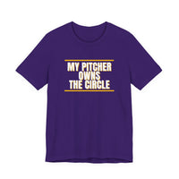 Thumbnail for My Pitcher Owns The Circle — Softball T-Shirt