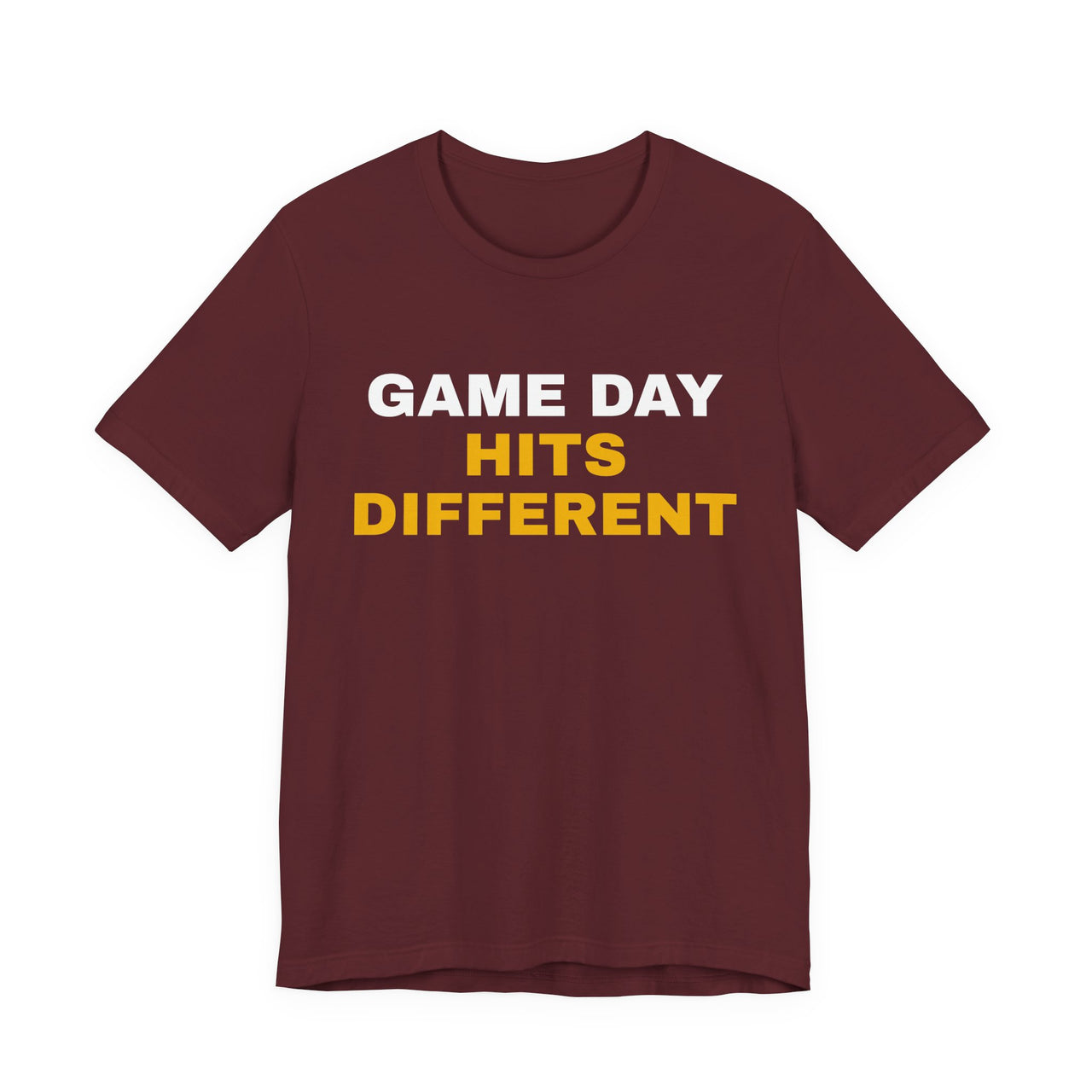 Game Day Hits Different — Football T-Shirt