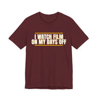 Thumbnail for I Watch Film On My Days Off — Basketball T-Shirt