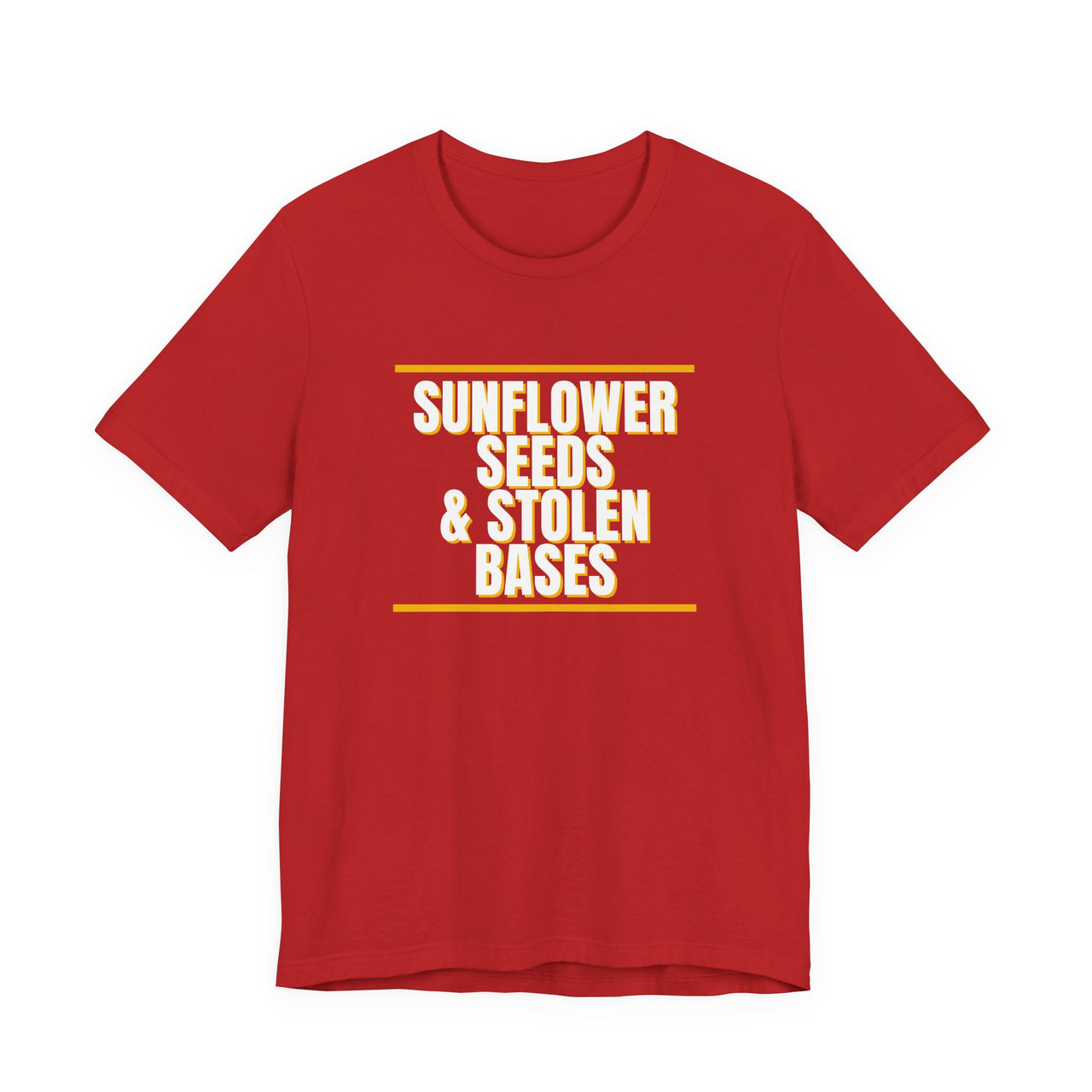Sunflower Seeds & Stolen Bases — Baseball T-Shirt
